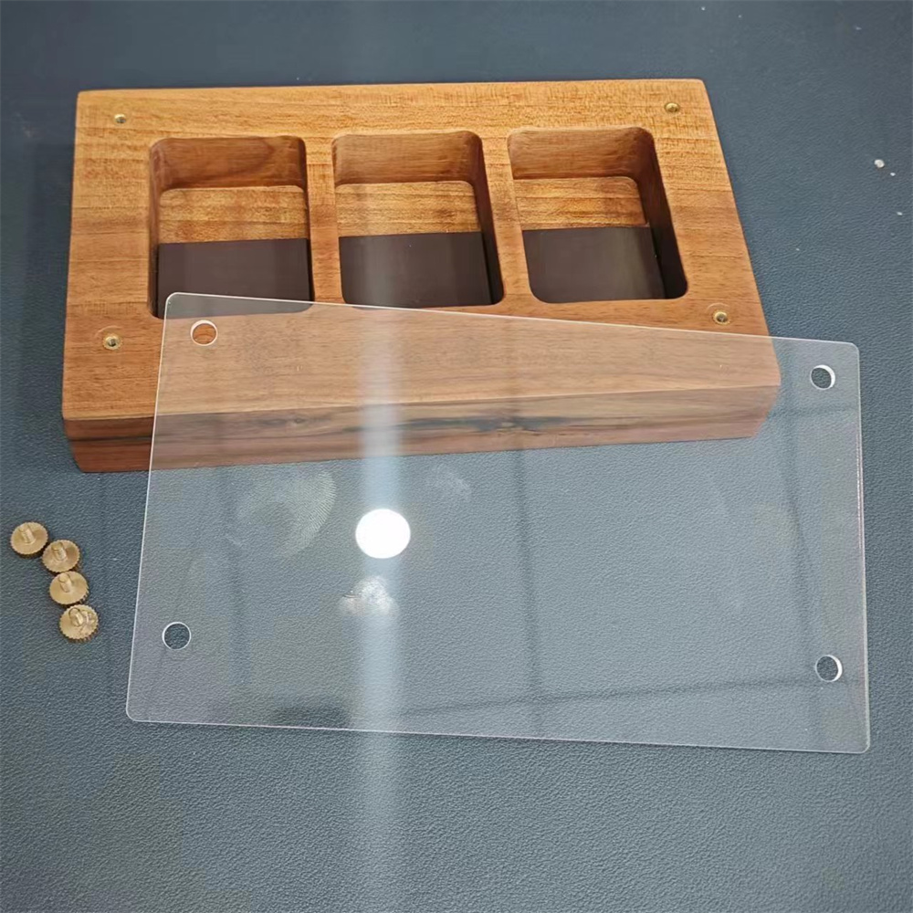 Smoker Box Wood Chip - Handmade Solid Wood Lighter Display Case