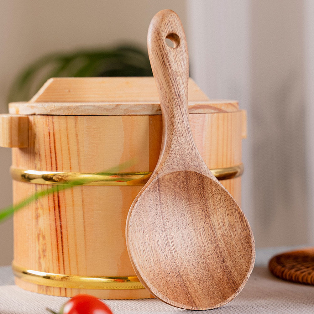 1Set Wooden Spoon Utensil Set  - Home Cooking Utensil Set บทวิจารณ์และราคา