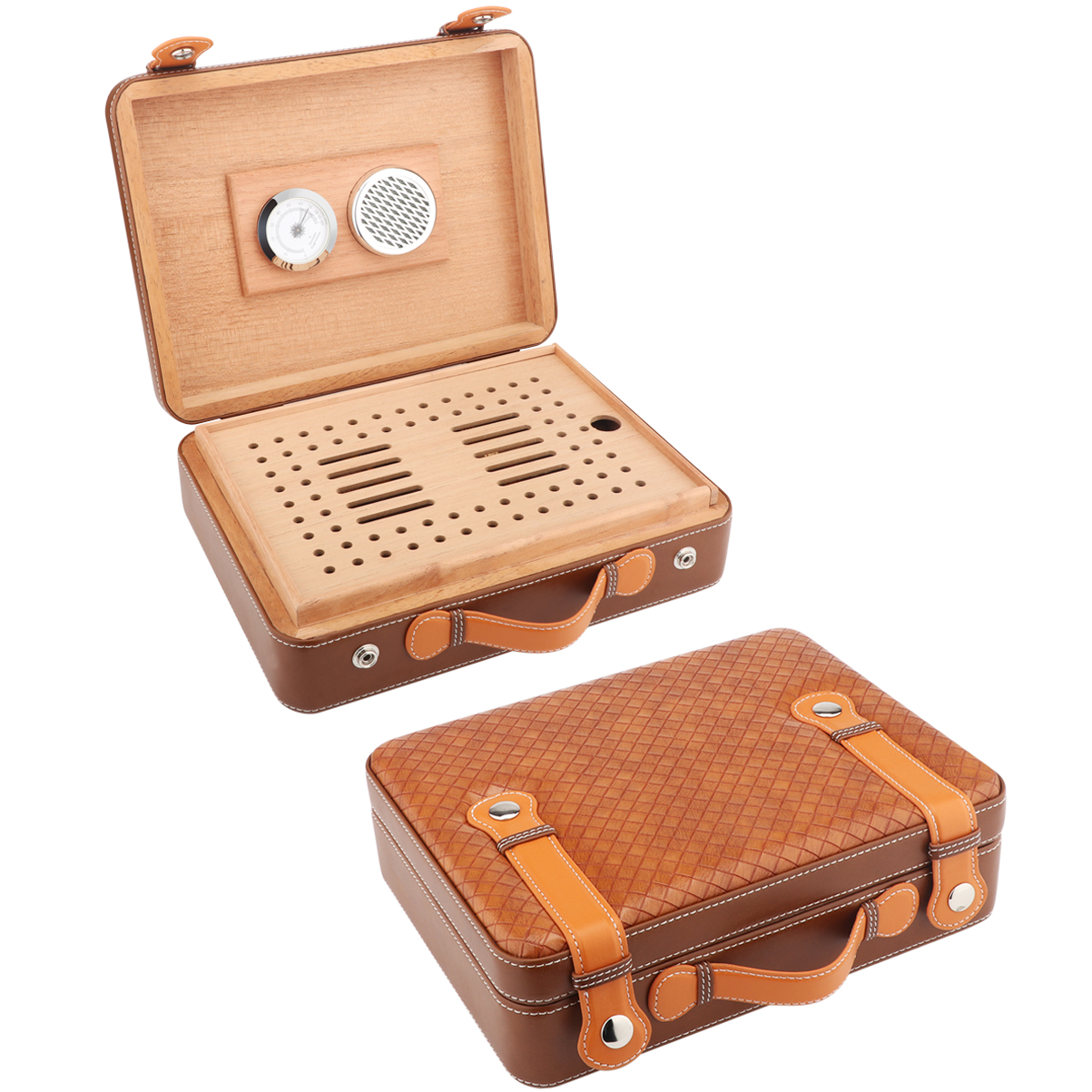 XIFEI Travel Cigar Humidor Box - Smoker Box Wood Chip บทวิจารณ์และราคา