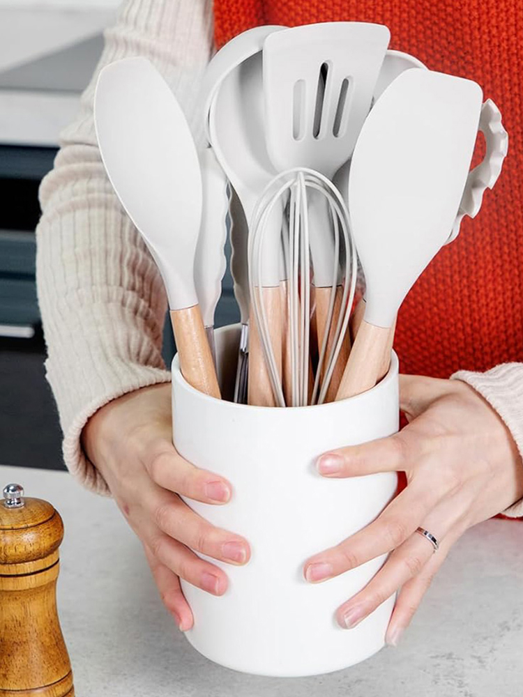 12Pcs Kitchen Utensil Set Heat - Home Cooking Utensil Set บทวิจารณ์และราคา