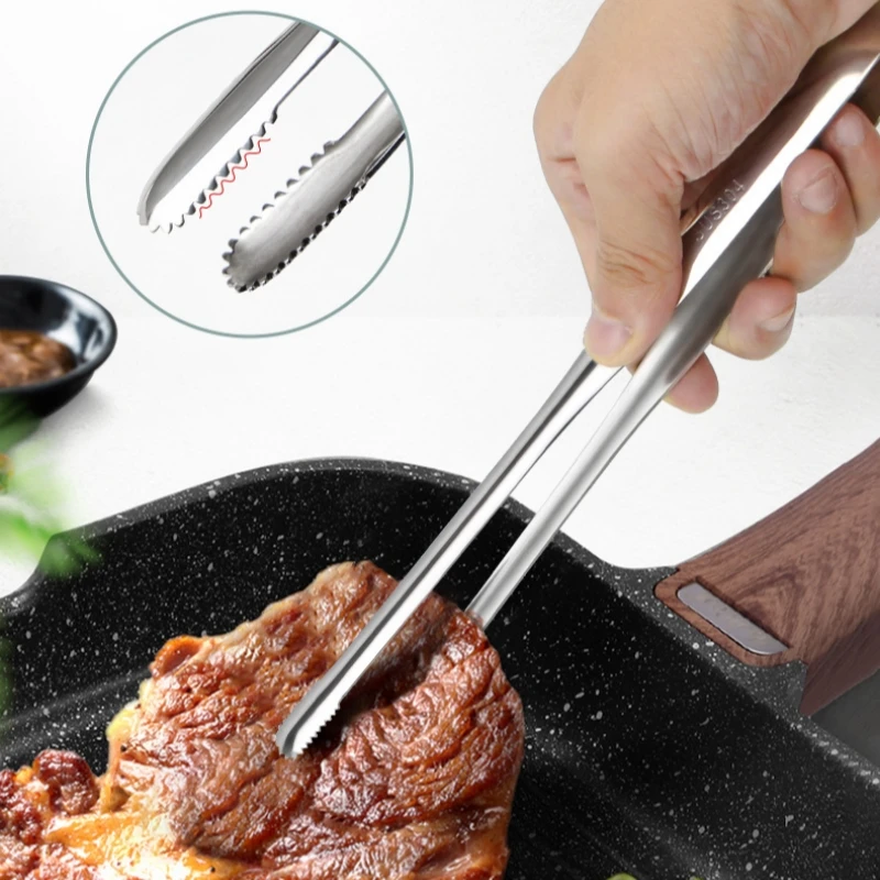 2Pcs Kitchen Tongs Stainless S - Home Cooking Help บทวิจารณ์และราคา