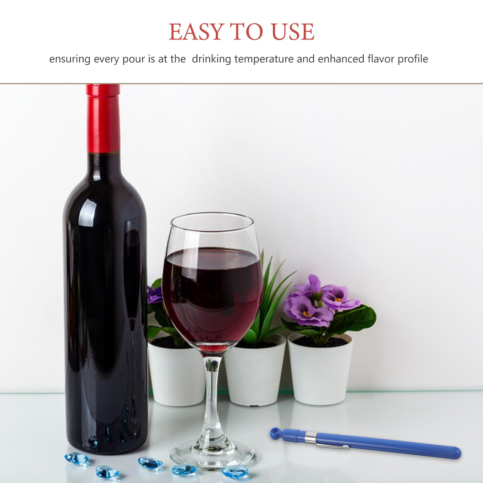 Glass Wine Thermometer Easy Re - Home Cooking In บทวิจารณ์และราคา