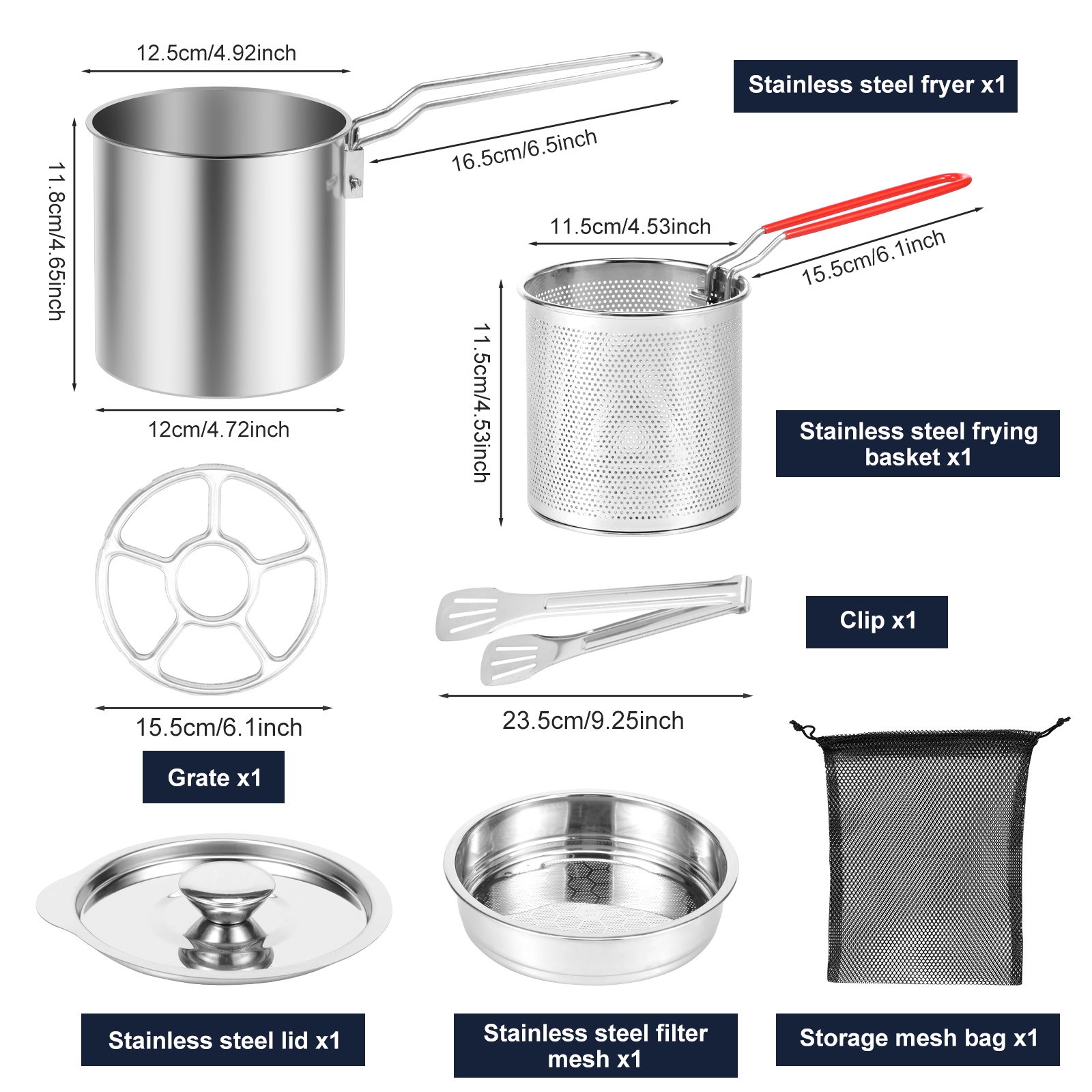 Deep Fryer Pots Stainless Stee - Home Cooking Oil บทวิจารณ์และราคา