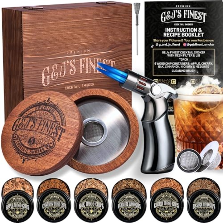 Whiskey Smoker Kit with QuadTo - Smoker Box Wood Chip บทวิจารณ์และราคา