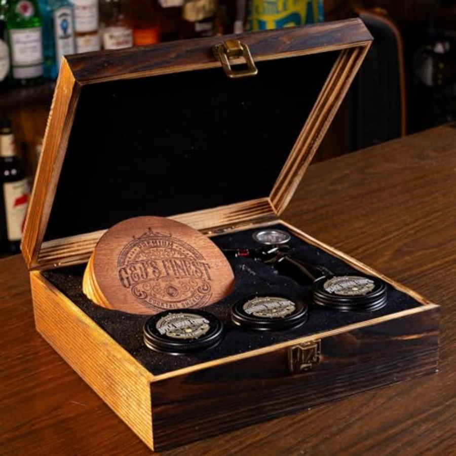 Whiskey Smoker Kit with QuadTo - Smoker Box Wood Chip บทวิจารณ์และราคา