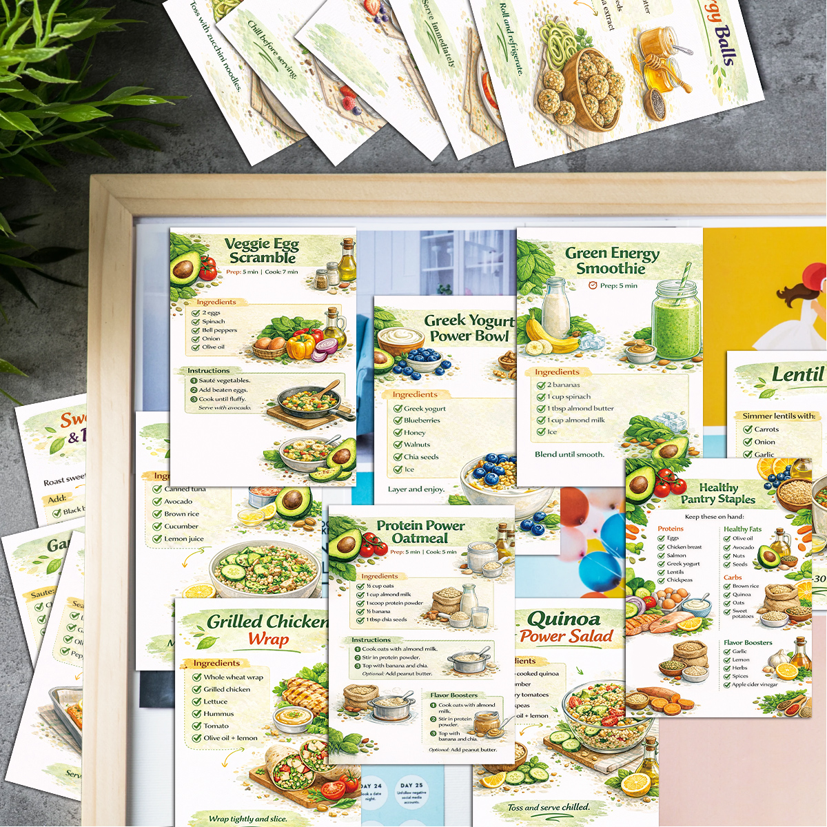24pcs Cooking Recipe Cards Wit - Home Cooking Recipes บทวิจารณ์และราคา