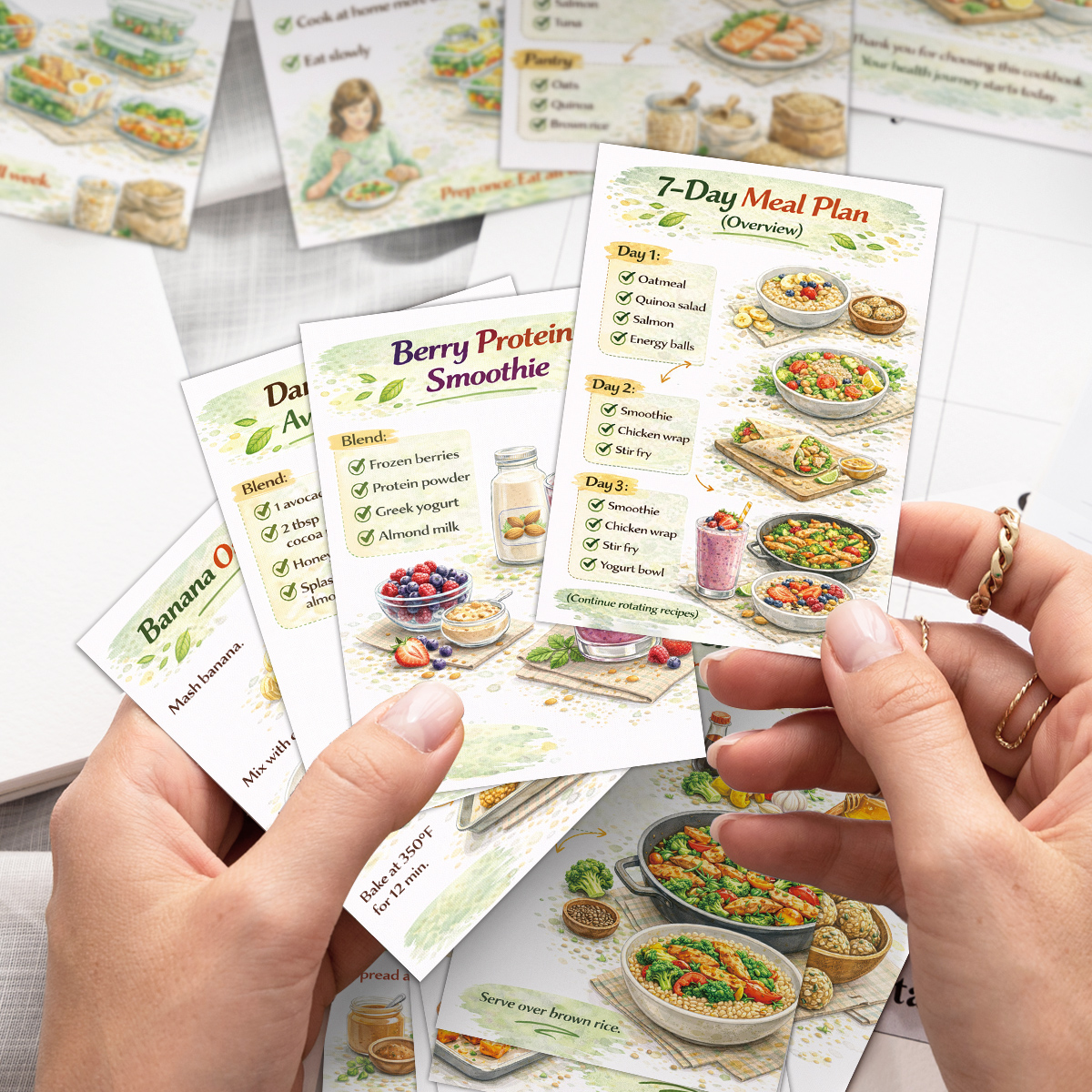 24pcs Cooking Recipe Cards Wit - Home Cooking Recipes บทวิจารณ์และราคา