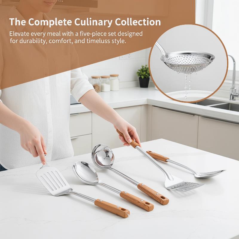 High Quality Stainless Steel K - Home Cooking Utensil Set บทวิจารณ์และราคา