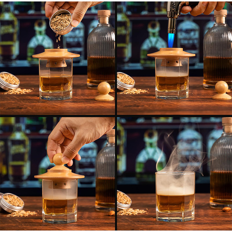 Premium Whiskey Cocktail Smoke - Smoker Box Wood Chip บทวิจารณ์และราคา