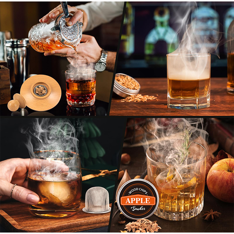 Premium Whiskey Cocktail Smoke - Smoker Box Wood Chip บทวิจารณ์และราคา