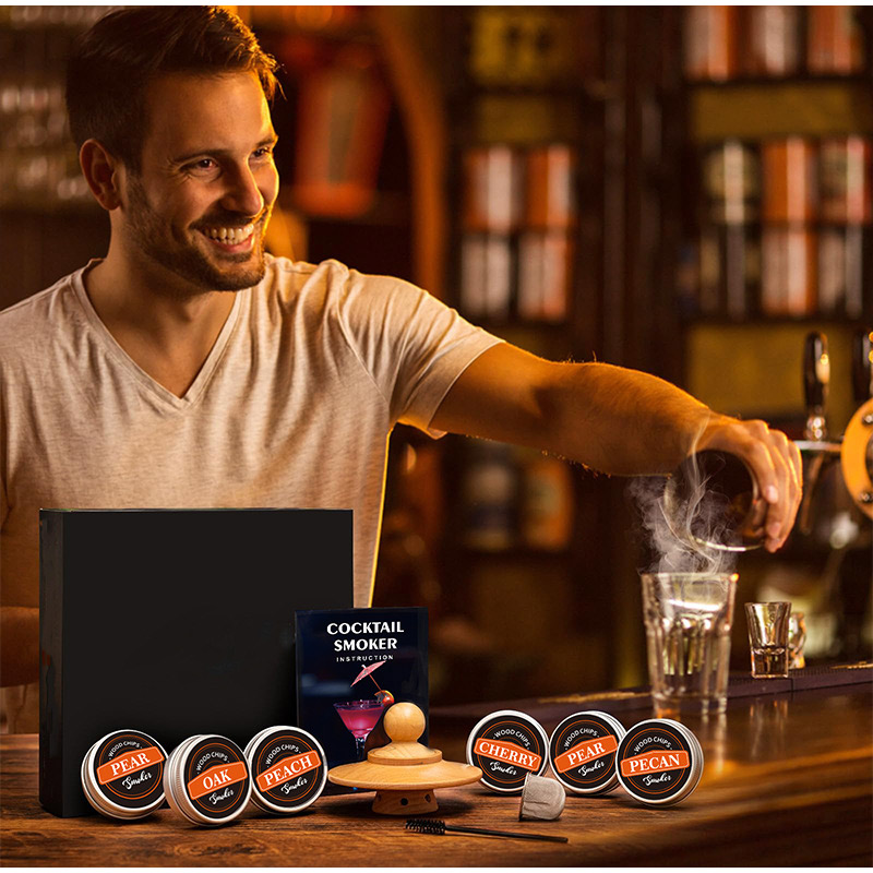 Premium Whiskey Cocktail Smoke - Smoker Box Wood Chip บทวิจารณ์และราคา