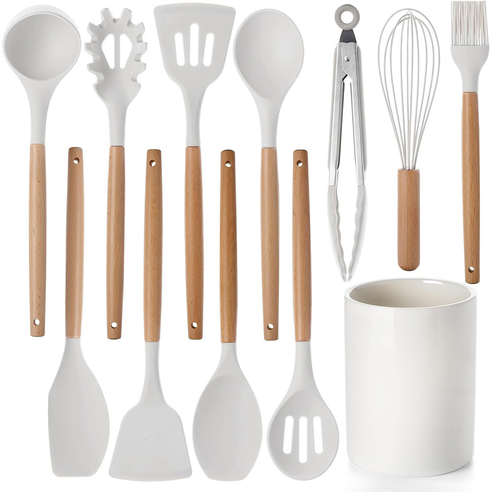 12Pcs Kitchen Utensil Set Cook - Home Cooking Utensil Set บทวิจารณ์และราคา