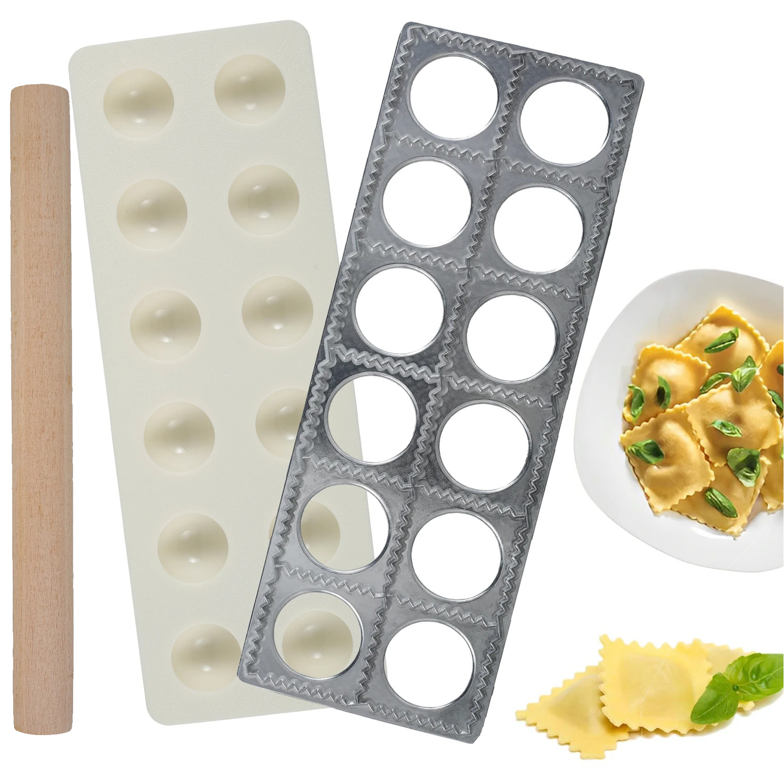 Dumpling Mold 12 Holes Ravioli - Home Cooking Help บทวิจารณ์และราคา