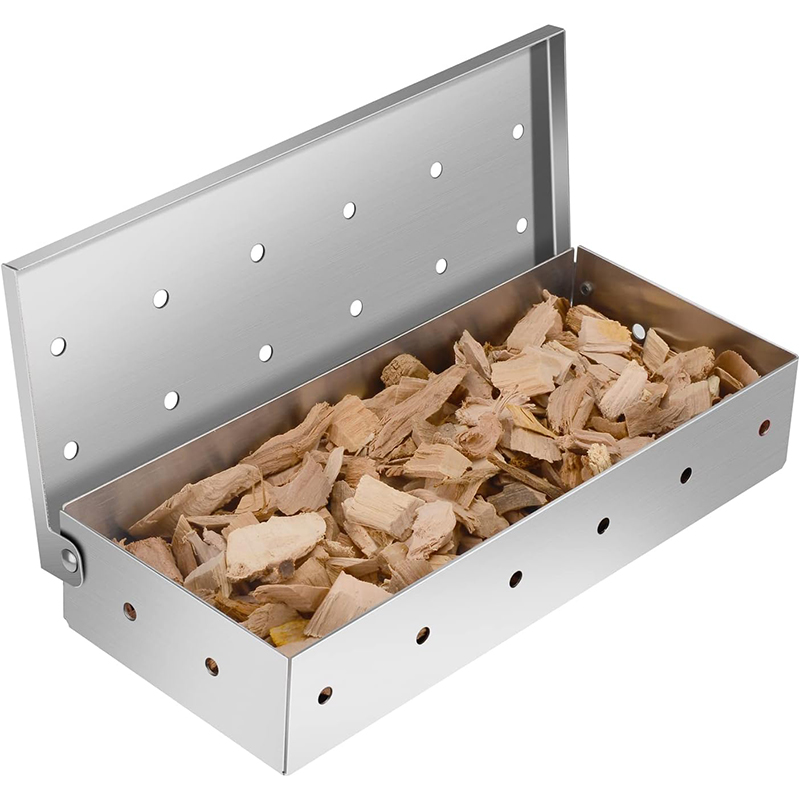 BBQ Smoker Box Stainless Steel - Smoker Box Wood Chip บทวิจารณ์และราคา