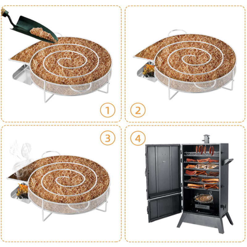 Cold Smoke Generator BBQ Acces - Smoker Box Wood Chip บทวิจารณ์และราคา