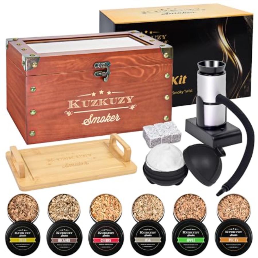 Cocktail Smoker Kit - Whiskey  - Smoker Box Wood Chip บทวิจารณ์และราคา