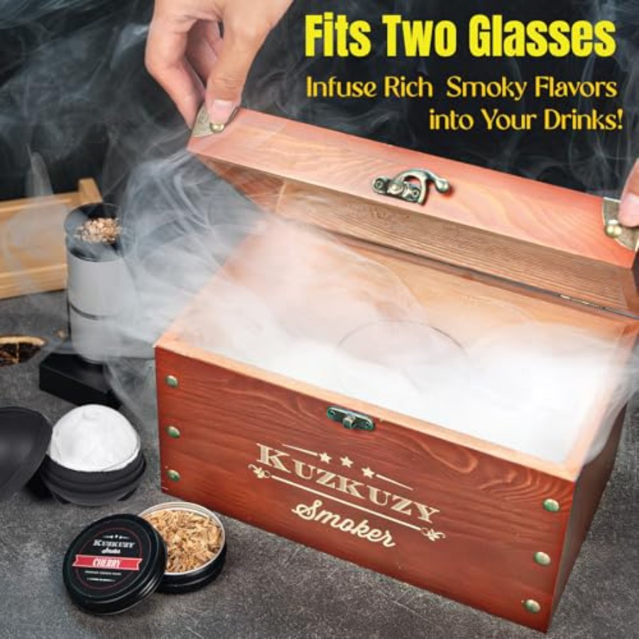 Cocktail Smoker Kit - Whiskey  - Smoker Box Wood Chip บทวิจารณ์และราคา