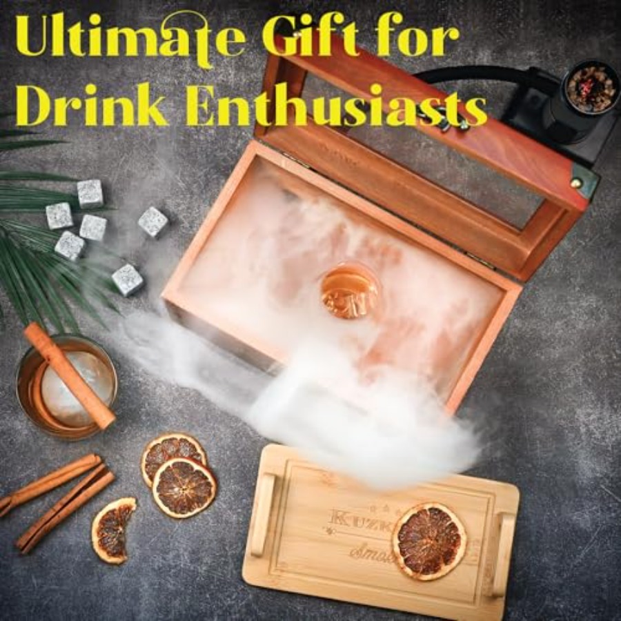 Cocktail Smoker Kit - Whiskey  - Smoker Box Wood Chip บทวิจารณ์และราคา
