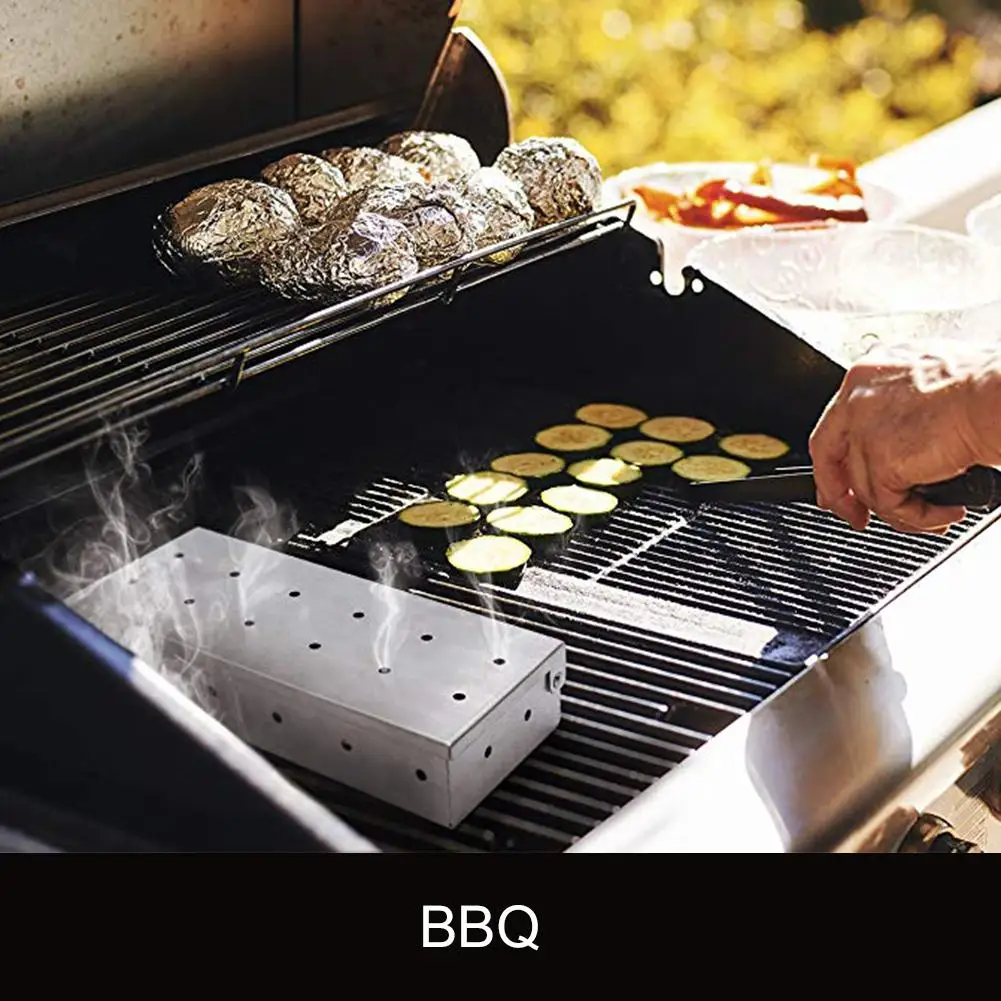 HQ Wood Chips BBQ Smoker Box f - Smoker Box Wood Chip บทวิจารณ์และราคา