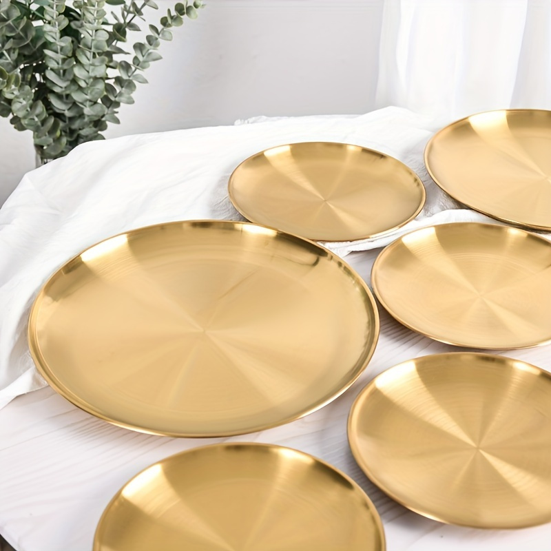 2pcs, Golden Pizza Plates, Sta - Home Cooking Recipes บทวิจารณ์และราคา