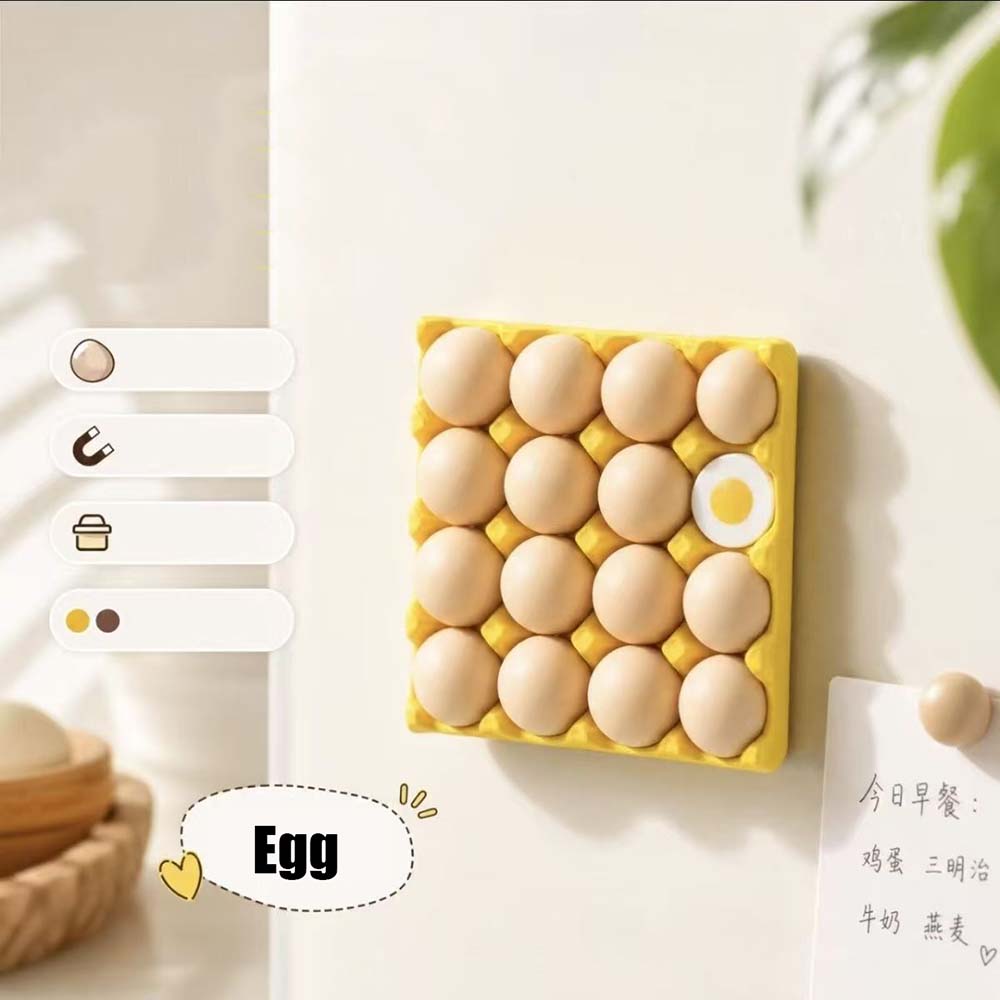 Egg Fridge Magnets Set Cute 3D - Home Cooking Recipes บทวิจารณ์และราคา