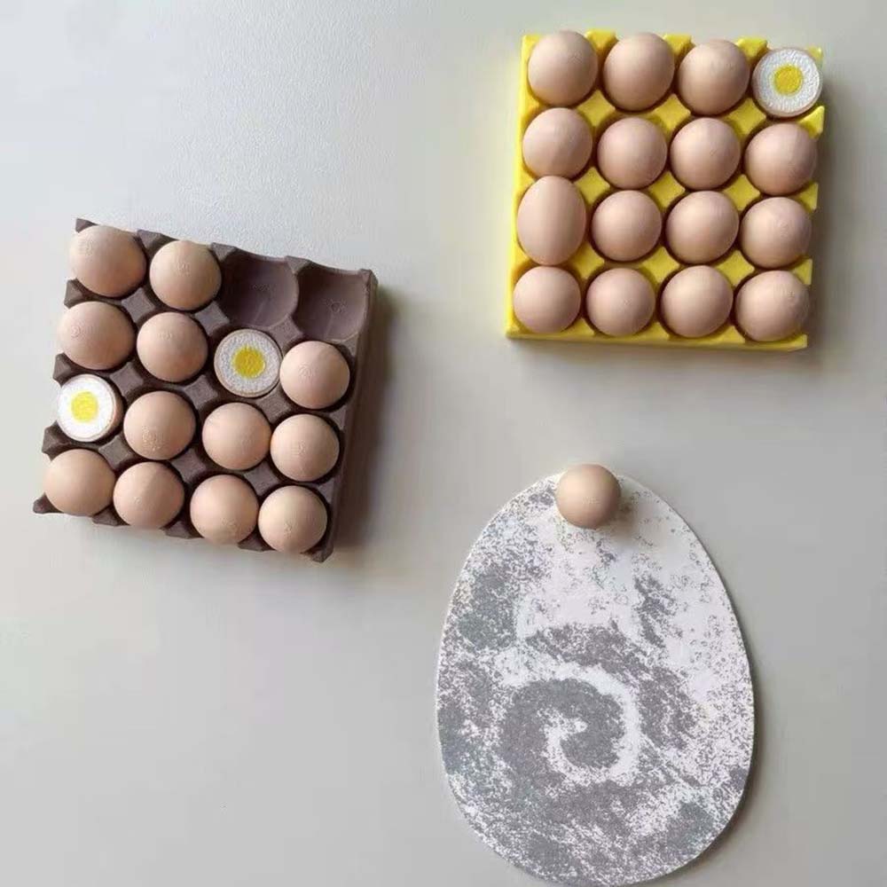 Egg Fridge Magnets Set Cute 3D - Home Cooking Recipes บทวิจารณ์และราคา