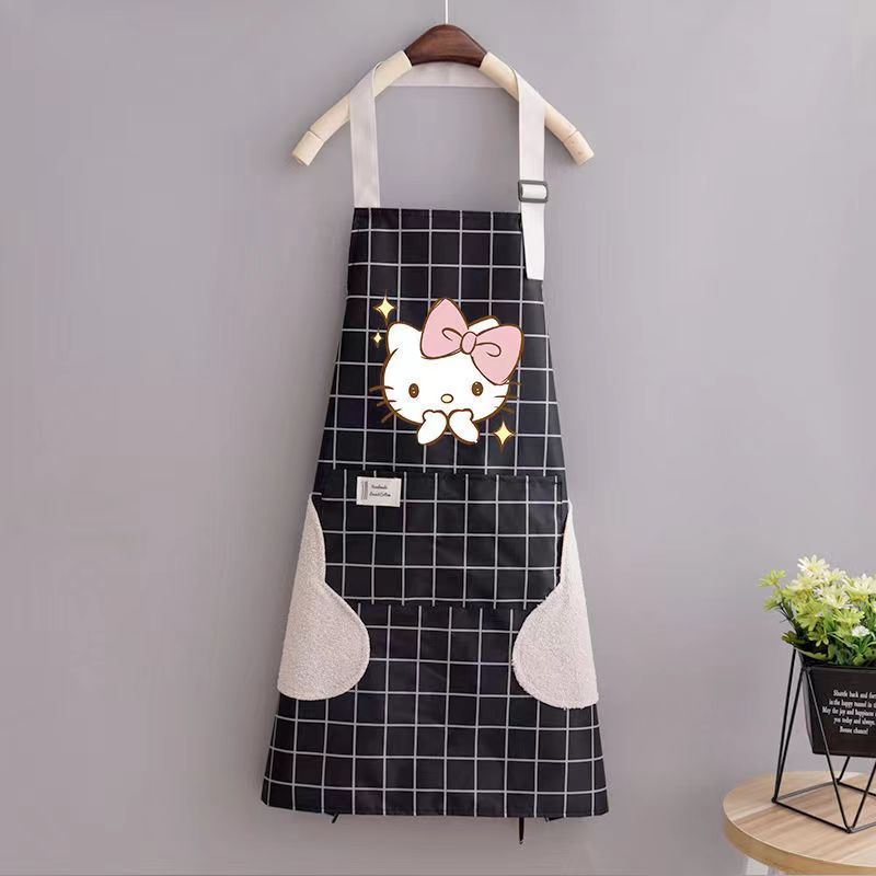 Hello Kitty Apron Cute Cartoon - Home Cooking Oil บทวิจารณ์และราคา
