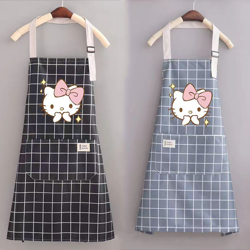 Hello Kitty Apron Cute Cartoon - Home Cooking Oil บทวิจารณ์และราคา