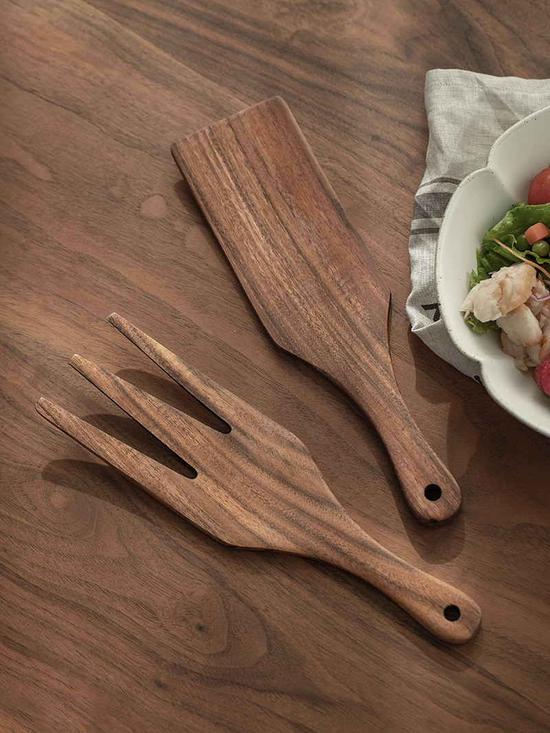Wooden Salad Server, Wood Sala - Home Cooking Utensil Set บทวิจารณ์และราคา