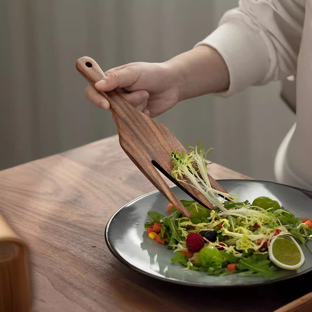 Wooden Salad Server, Wood Sala - Home Cooking Utensil Set บทวิจารณ์และราคา