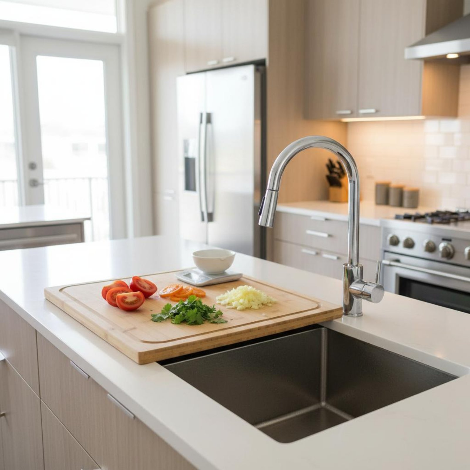 Over the Sink Cutting Board Mu - Home Cooking In บทวิจารณ์และราคา