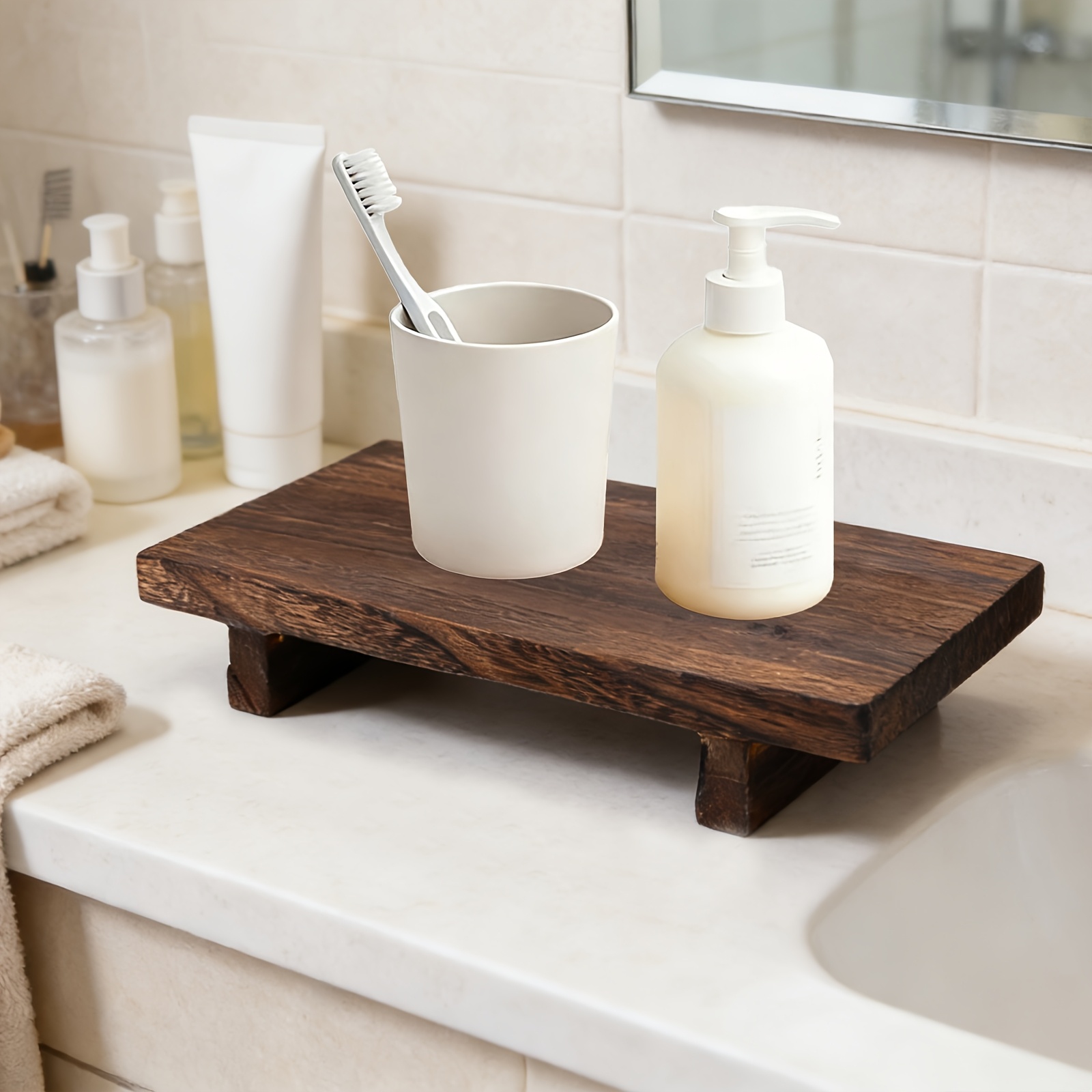 Vintage Wooden Decorative Tray - Home Cooking Recipes บทวิจารณ์และราคา