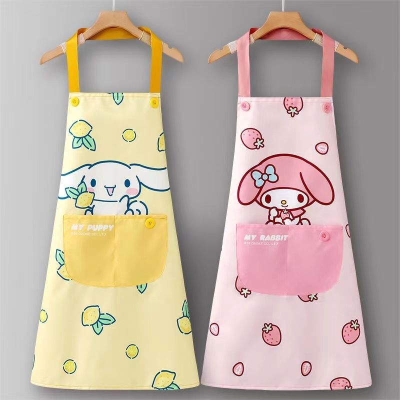 Sanrio Cute Cartoon Apron Wate - Home Cooking Oil บทวิจารณ์และราคา