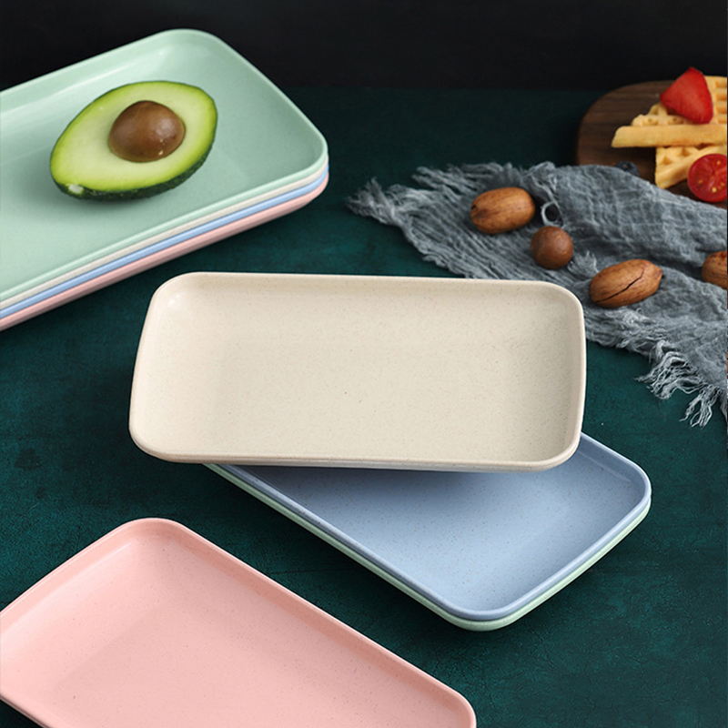 Set of 4 Wheat Straw Plates De - Home Cooking Recipes บทวิจารณ์และราคา