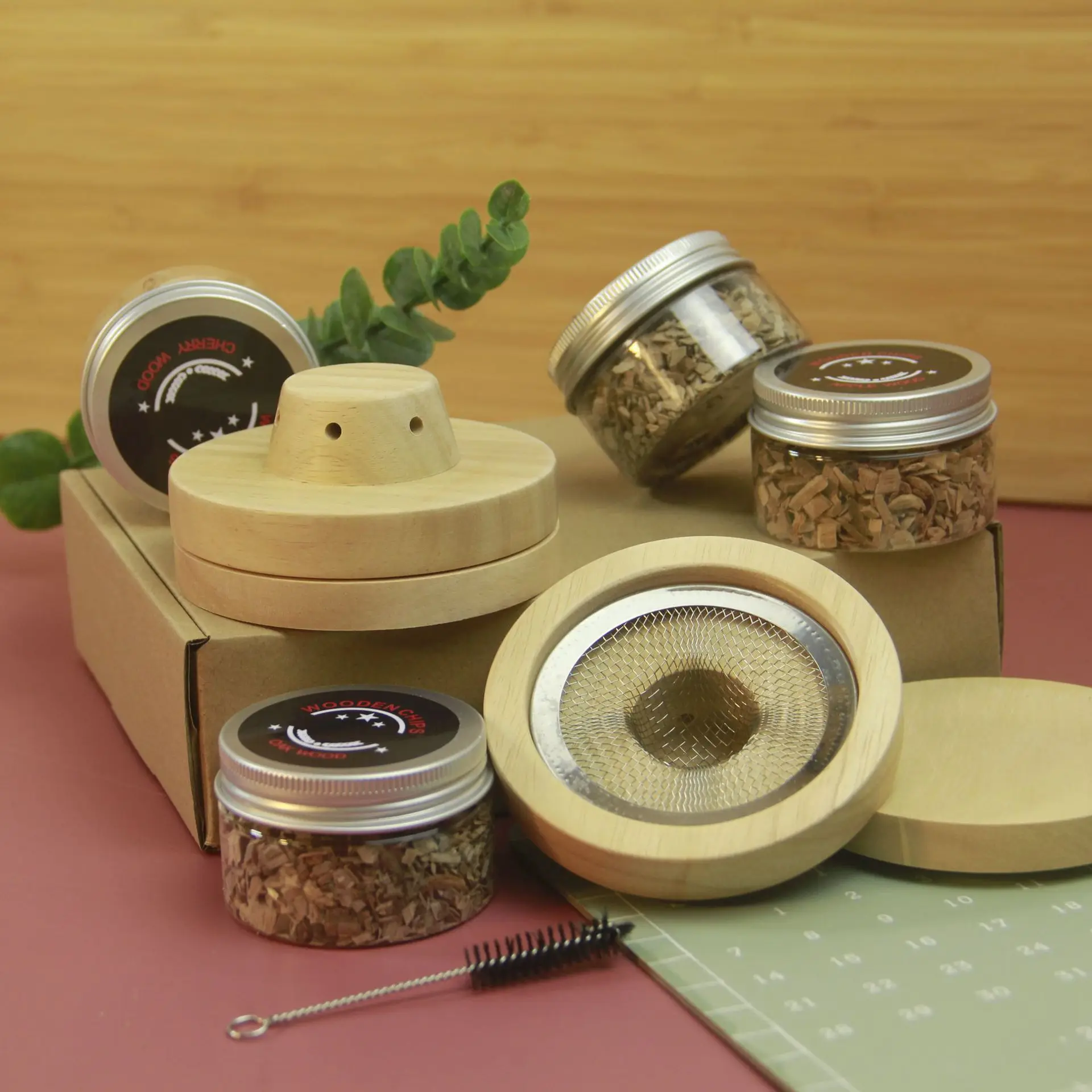 NEW Cocktail Smoker Set Bar Wo - Smoker Box Wood Chip บทวิจารณ์และราคา