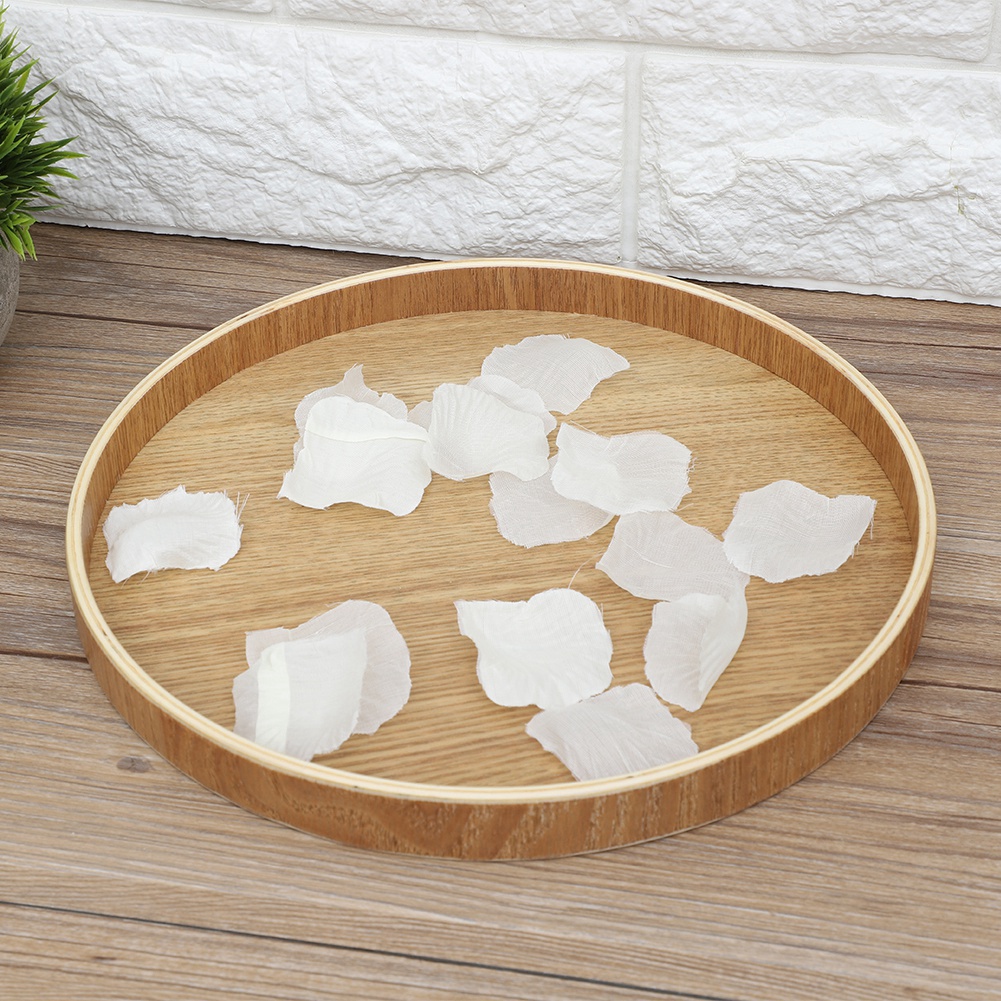 Wooden Serving Tray Tea Plate  - Home Cooking Recipes บทวิจารณ์และราคา