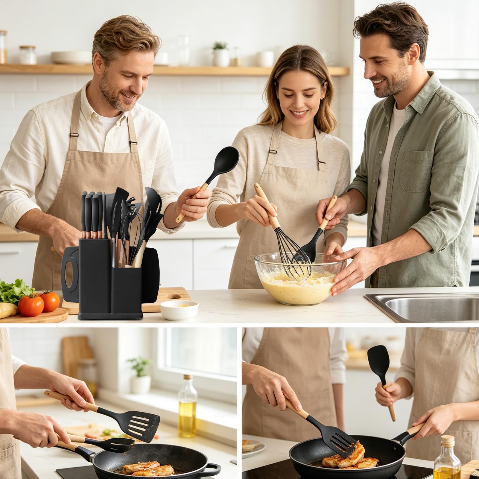 Cooking Utensils 19-Piece Nons - Home Cooking Utensil Set บทวิจารณ์และราคา