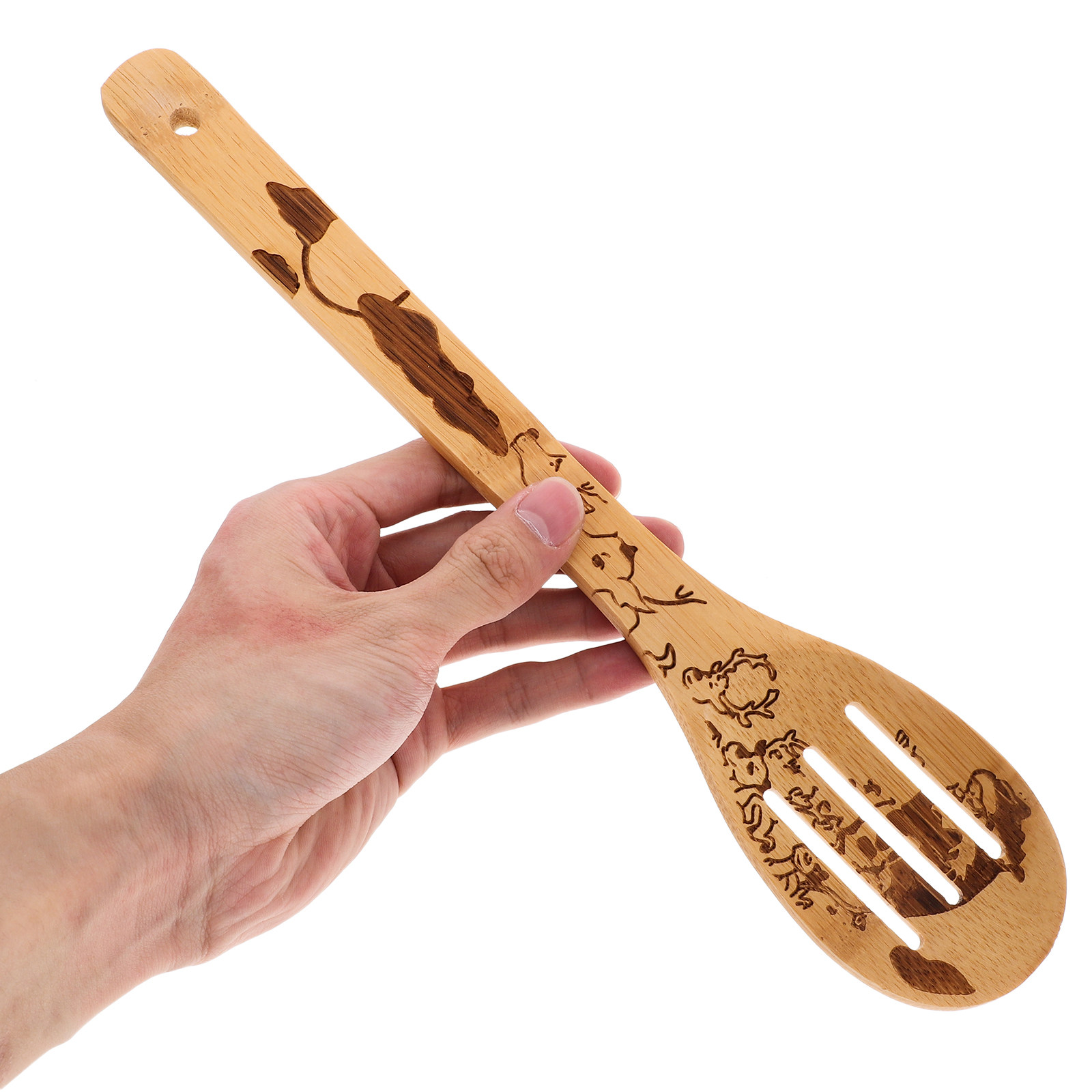 5 Pieces Wooden Spoon Set Bamb - Home Cooking Utensil Set บทวิจารณ์และราคา
