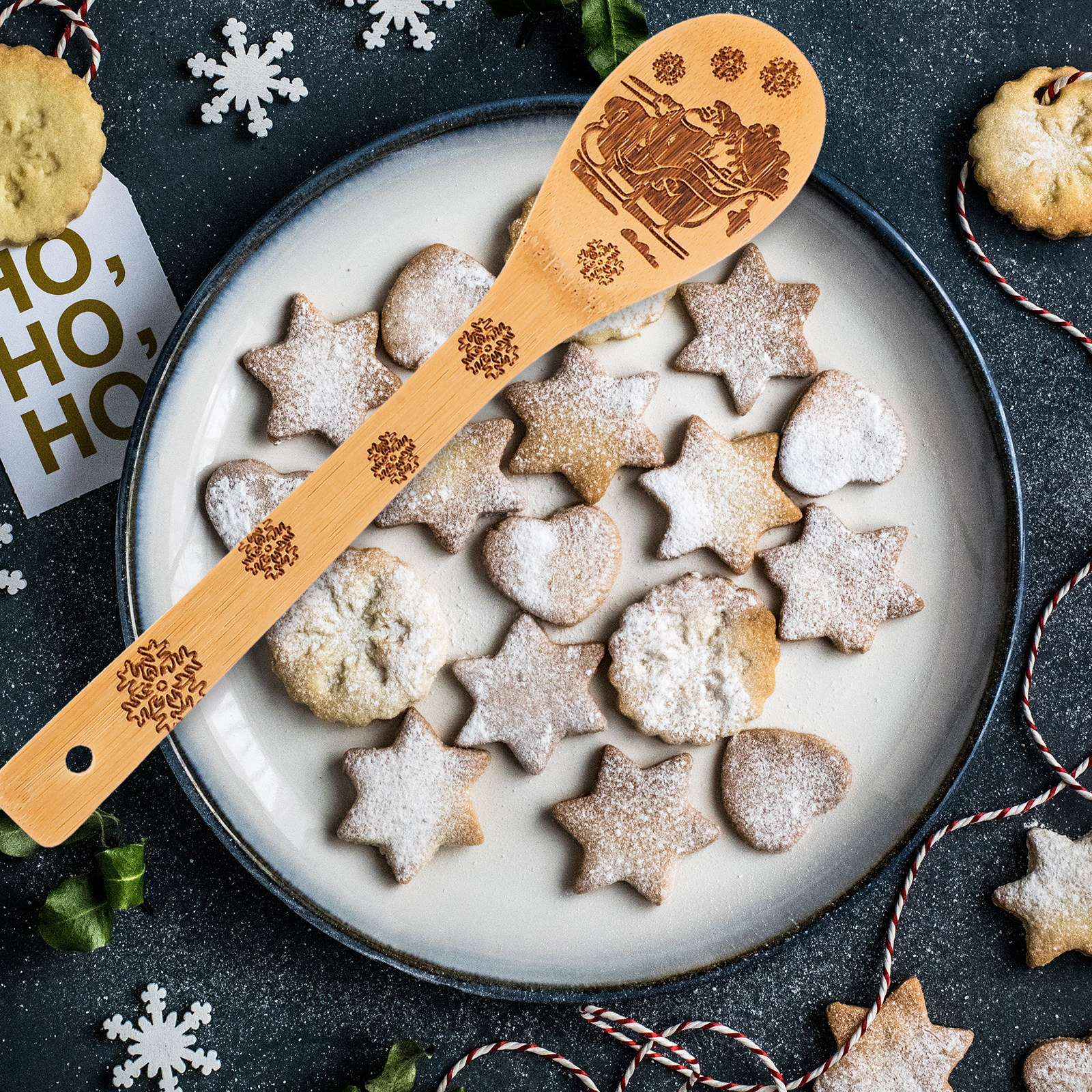 5 Pieces Wooden Spoon Set Bamb - Home Cooking Utensil Set บทวิจารณ์และราคา