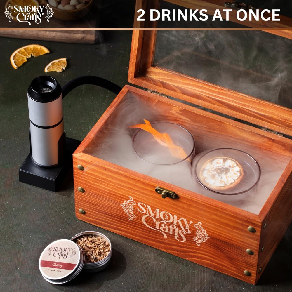 Whiskey Smoker Kit with Smoke  - Smoker Box Wood Chip บทวิจารณ์และราคา