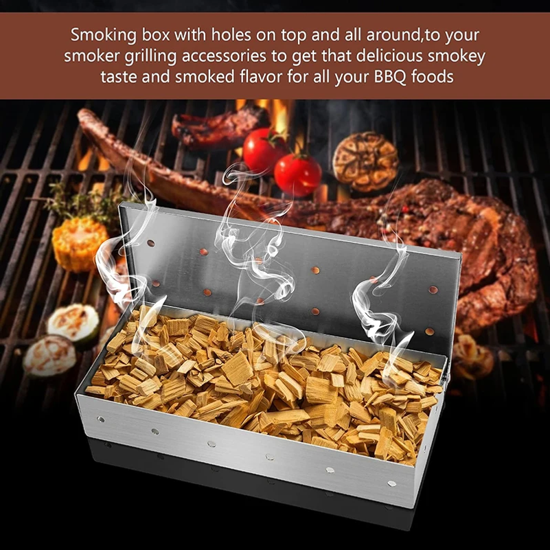 Stainless Steel Wood Chip Smok - Smoker Box Wood Chip บทวิจารณ์และราคา