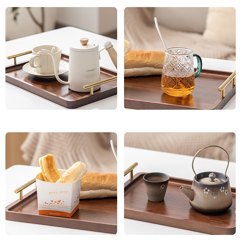 Wooden Serving Tray with Handl - Home Cooking Recipes บทวิจารณ์และราคา