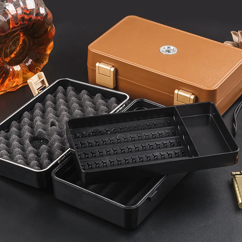 10pcs ABS Humidor Cigar Box Tr - Smoker Box Wood Chip บทวิจารณ์และราคา
