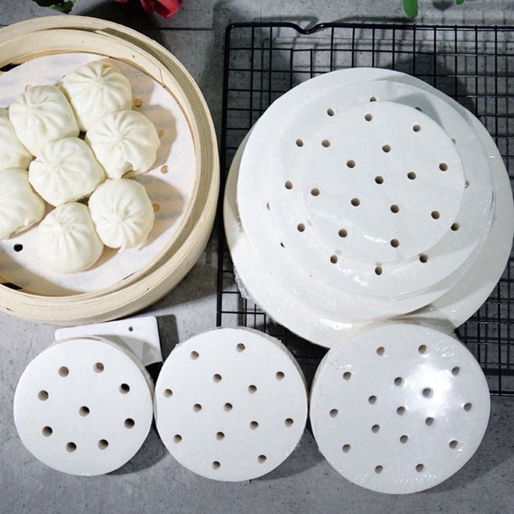 100Pcs Steamed Paper Steamed B - Home Cooking Help บทวิจารณ์และราคา