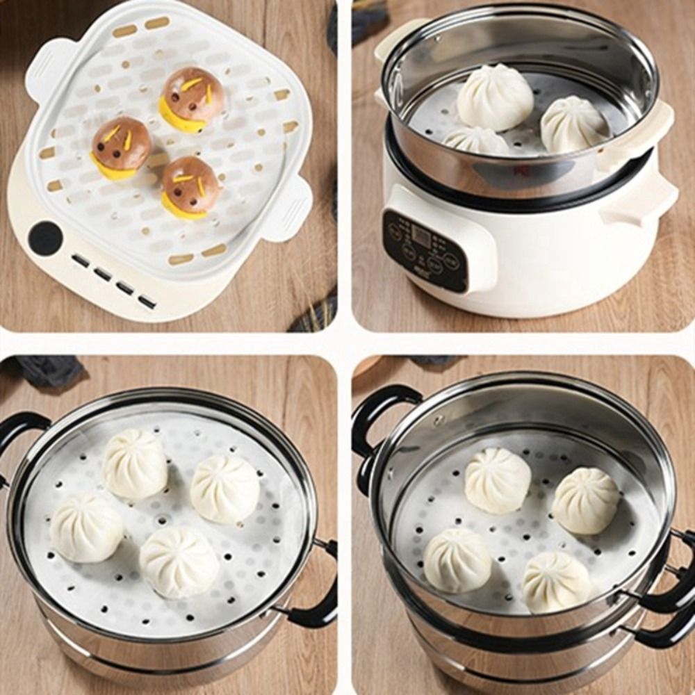 100Pcs Steamed Paper Steamed B - Home Cooking Help บทวิจารณ์และราคา